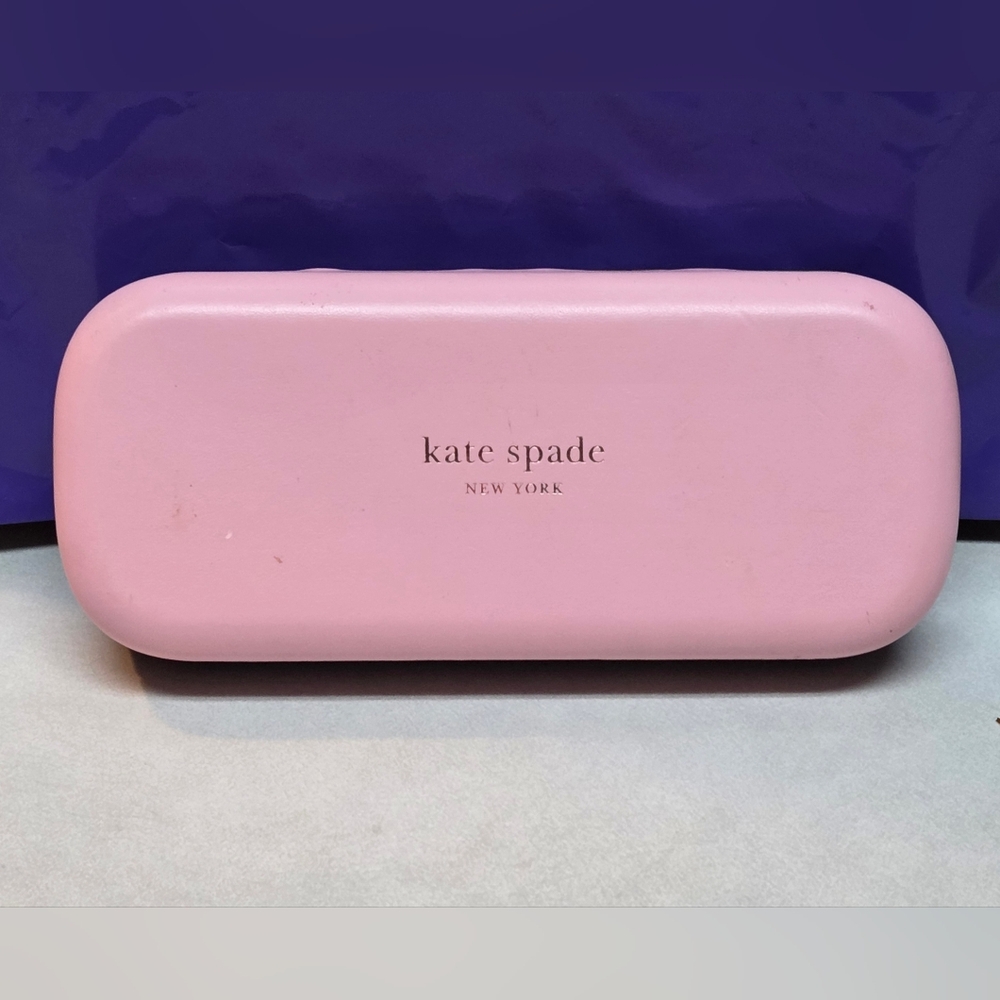 Kate Spade Pink Green Glasses Sunglasses Hard Case